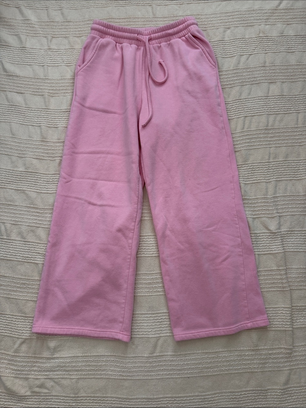 Pink Drawstring Sweatpants